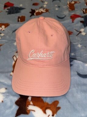 Carhartt Pastel Pink Script Logo Cap
